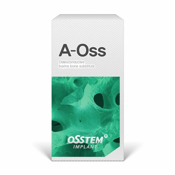 Ксенографт бычий OSSTEM A-Oss, резорбируемый, для костных дефектов и НКР, гранулы 0.25-1.0 мм, 4.0 мл (2 г), 1 шт - фото 0