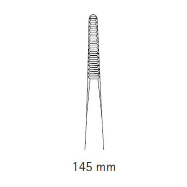 Пинцет анатомический Aesculap, прямой, средний, 145 мм - фото 1