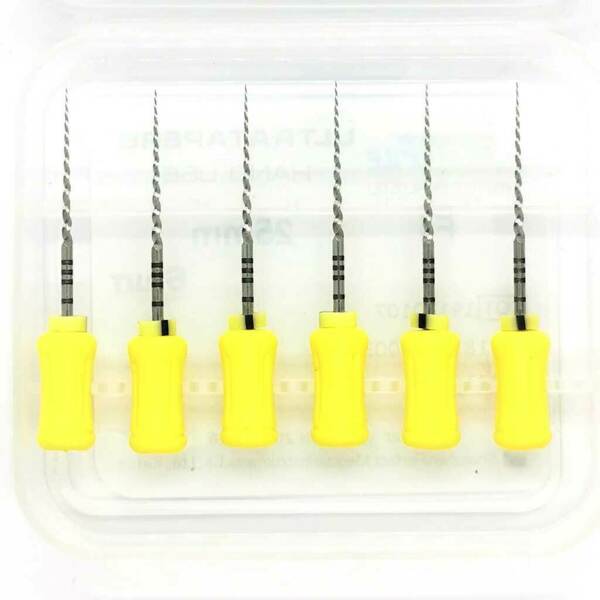 Файлы ручные Eurofile Ultratapers, для обработки корневого канала, 25 мм, №F1, никель-титан, 6 шт - фото 1