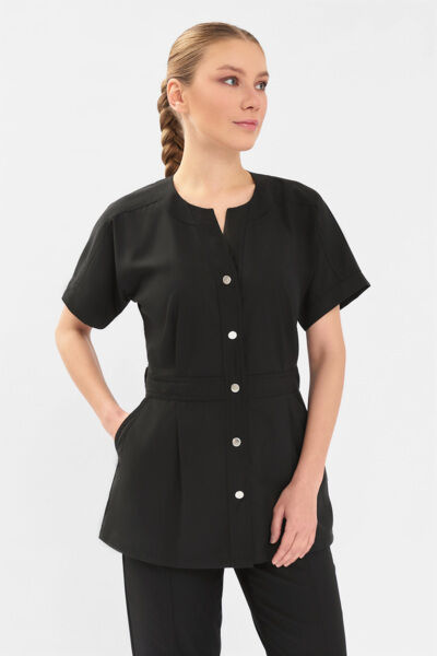 Рубашка женская Тезис TZ462, черный, 46 - фото 0