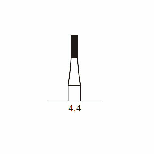 Бор твердосплавный CB 21, цилиндр, D=1.4 мм, L=4.4 мм, FG, синий - фото 1