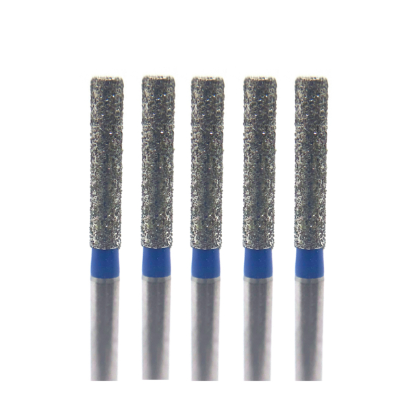 Бор алмазный Ecoline E 837, цилиндр, D=1.6 мм, FG, синий, 5 шт - фото 0