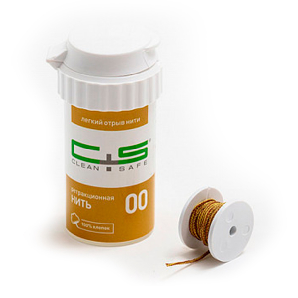 Нить ретракционная Clean+Safe ProfiCord, без пропитки, размер 00, 254 см - фото 0