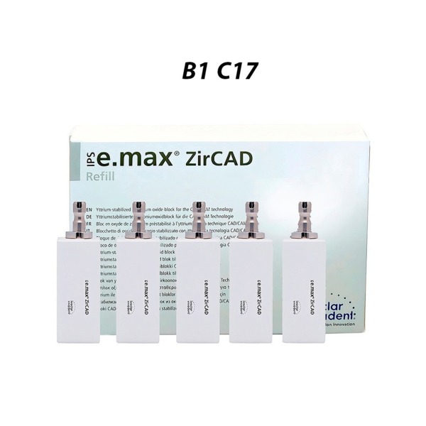IPS e.max ZirCAD CEREC MT Multi - блоки из оксида циркония, цвет B1, C17, 5 шт - фото 0