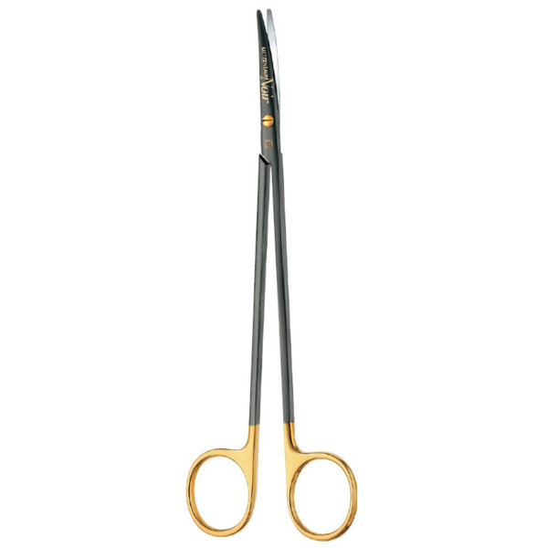 Ножницы препаровальные Metzenbaum, DUROTIP, NOIR, изогнутые, длина 180 мм - фото 0