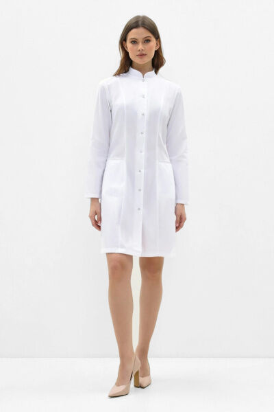 Халат женский 206 Ultra Soft, длинный рукав, белый, 42 - фото 0