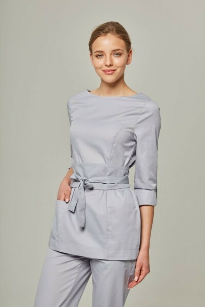 Туника женская Dr. Nice с молнией сзади, серый, 50 - фото 0