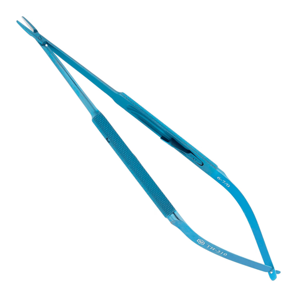 Иглодержатель микрохирургический, прямой, игла 6/0, 1 мм, длина 180 мм - фото 0