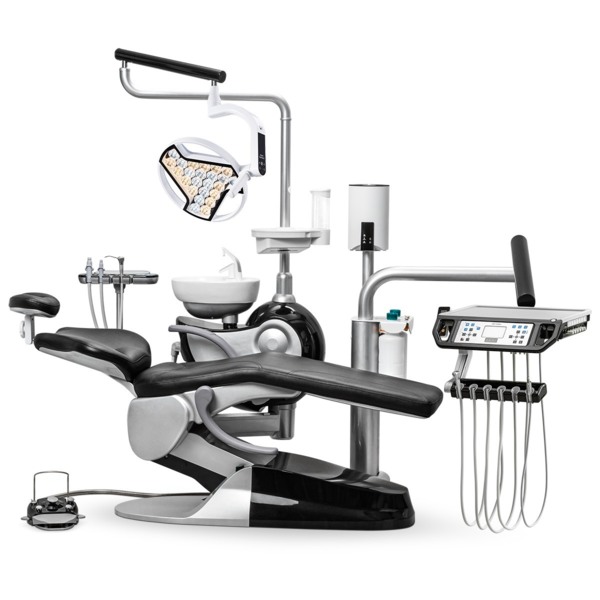 Стоматологическая установка SAFETY M2+, нижняя подача, с 24-диодным светильником - фото 0