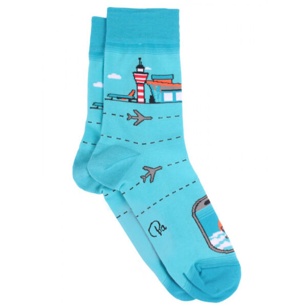 Носки мужские, "Аэропорт", голубой, 41-45 - фото 0
