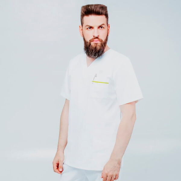 Туника мужская 245 Vermont, R150 белый, L - фото 0