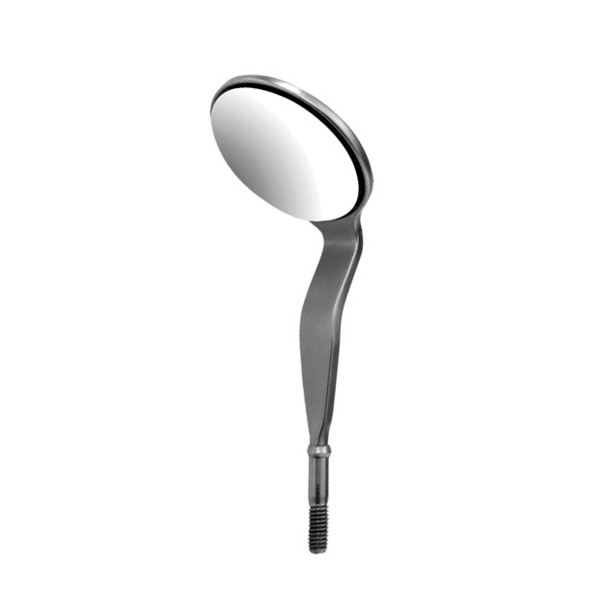 Зеркало Hu-Friedy #5, родиевое, двустороннее, коническое, двойная американская резьба, 24 мм, 6 шт - фото 0