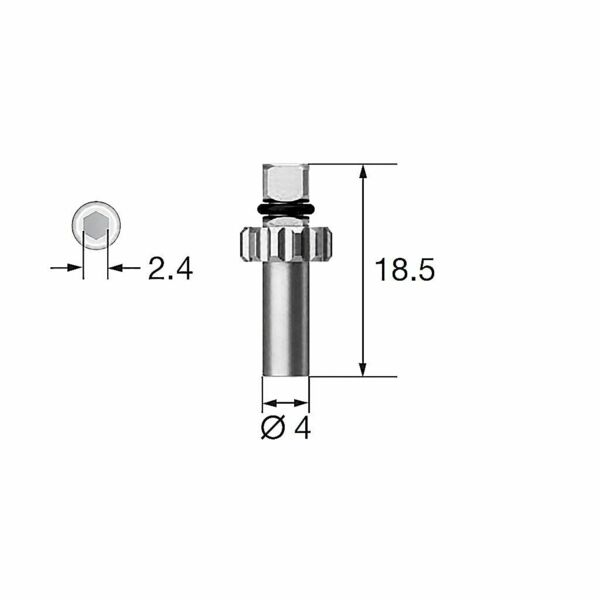 Отвертка для абатмента OSSTEM O-ring, фиксация абатмента Solid, D=4.0 мм, L=18.5 мм - фото 1