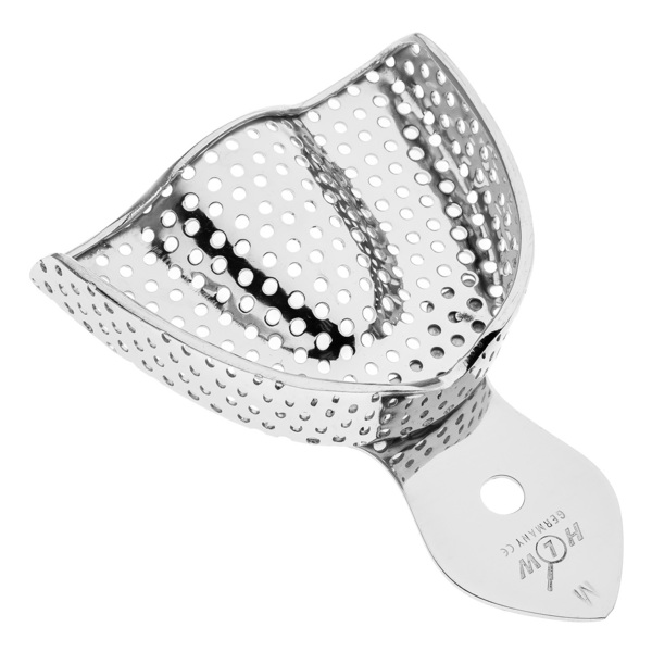 Ложка слепочная HLW, верхняя челюсть, размер M, перфорированная, 1 шт - фото 0