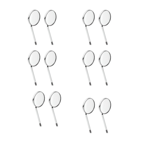 Зеркало стоматологическое IDC Instruments №4, без ручки, 22 мм, 12 шт - фото 0