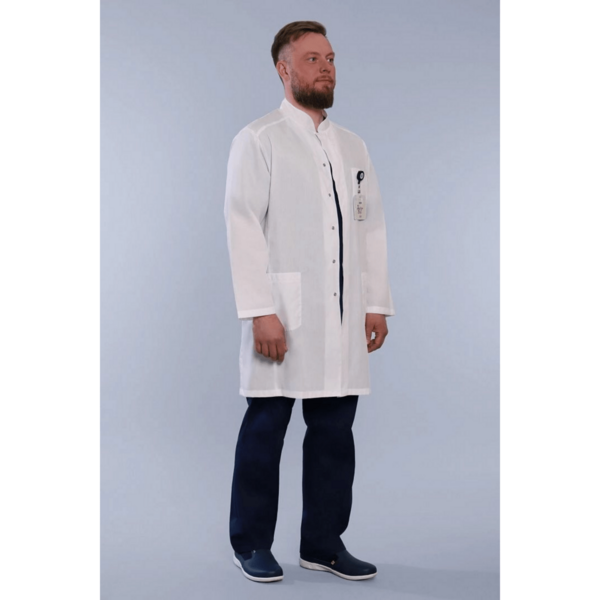 Халат мужской 502 Ultra, длинный рукав, белый, 48 - фото 0