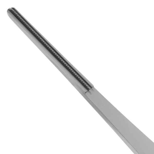Пинцет хирургический Nopa Instruments De Bakey, прямой, для деликатного захвата, рифленые зубчики, L=160 мм, сталь, 1 шт - фото 2