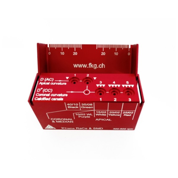 Эндостенд FKG XTreme RaCe,для систематизации и хранения эндодонтических файлов, металлический, красный - фото 2