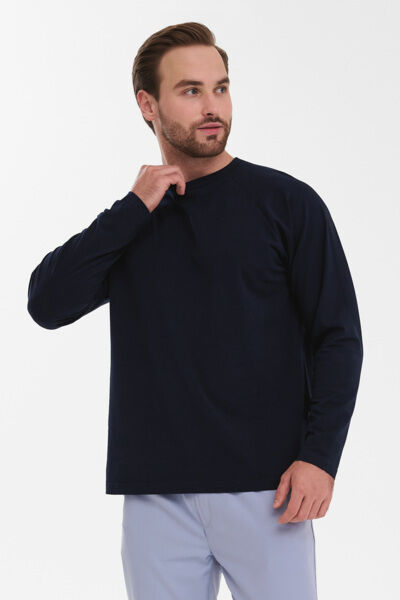 Лонгслив мужской Тезис TZ512, темно-синий, 50 - фото 3