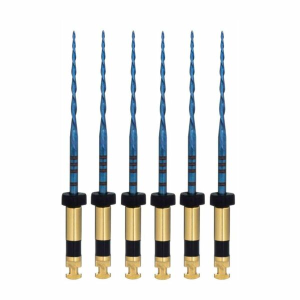 Файлы машинные Eurofile UltraRec Blue Heat Activation, реципрок, стерильный, для препарирования каналов, 25 мм, №R40/.06, никель-титан, 6 шт - фото 0