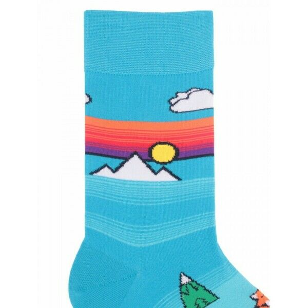 Носки мужские, "Закат в горах", голубой, 41-45 - фото 1