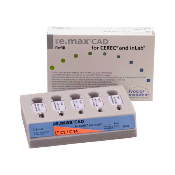 IPS e.max CAD CEREC/inLab LT - блоки из стеклокерамики, цвет C1 C14, 5 шт - фото 1
