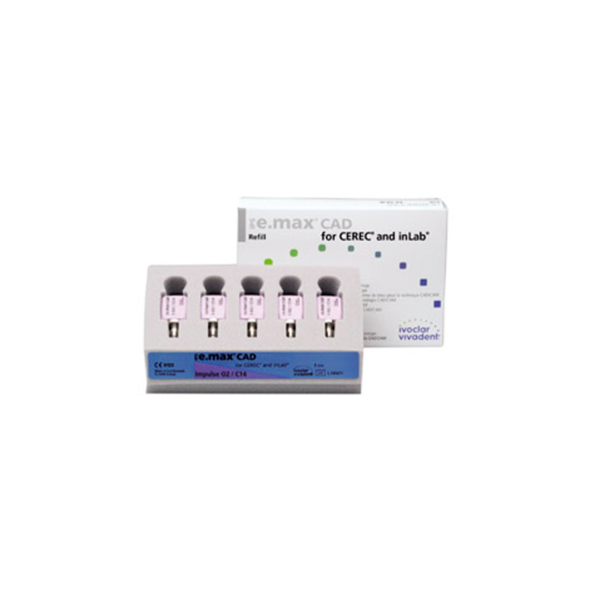 IPS e.max CAD CEREC/inLab Imp. - блоки из стеклокерамики, цвет O1 C14, 5 шт - фото 1