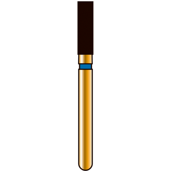 Бор алмазный G836, цилиндр, D=1.8 мм, L=6.0 мм, FG, синий, 1 шт - фото 1