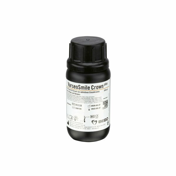 Фотополимерная смола Bego VarseoSmile Crown plus, для 3D-печати постоянных коронок, цвет A2, 0.25 кг - фото 0