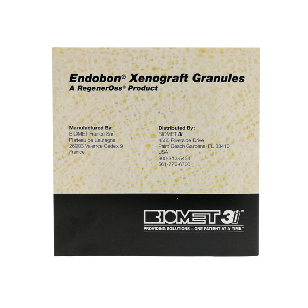 Endobon Xenograft - ксеноматериал (бычий) в гранулах (0,5-1 мм), 2 см³ (~1 г), 1 чашечка - фото 0
