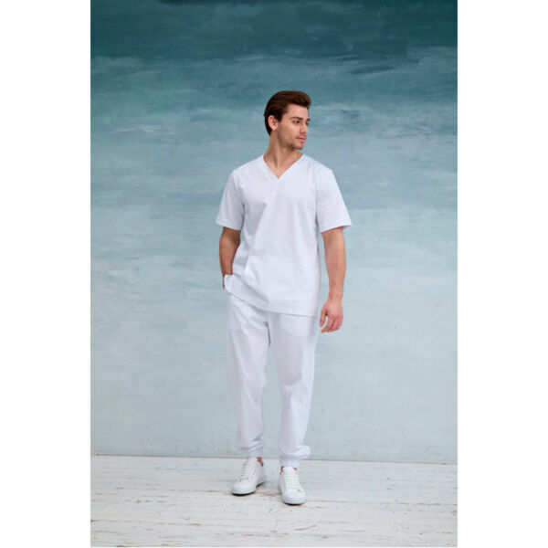 Туника мужская Dr. Nice с накладным карманом, белый, 48 - фото 1