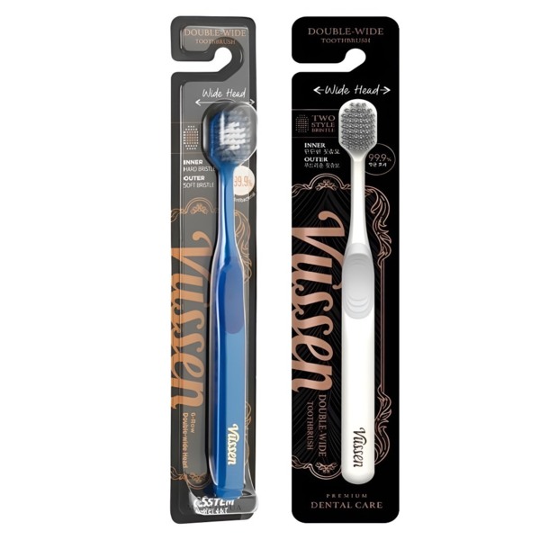 Набор зубных щеток Vussen, синяя + белая - фото 0