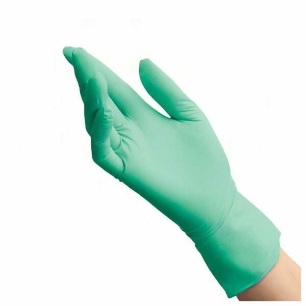 Перчатки одноразовые Benovy Dental Formula, нитриловые, нестерильные, текстурированные, хлорированные, зеленые, M, 50 пар - фото 2