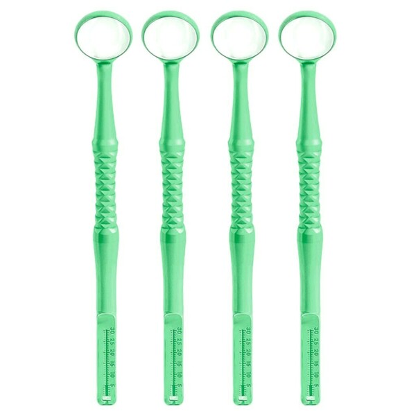 Зеркало стоматологическое Dialog M2 Endo-Guage, родиевое, №3, кремовый авокадо, 4 шт - фото 0