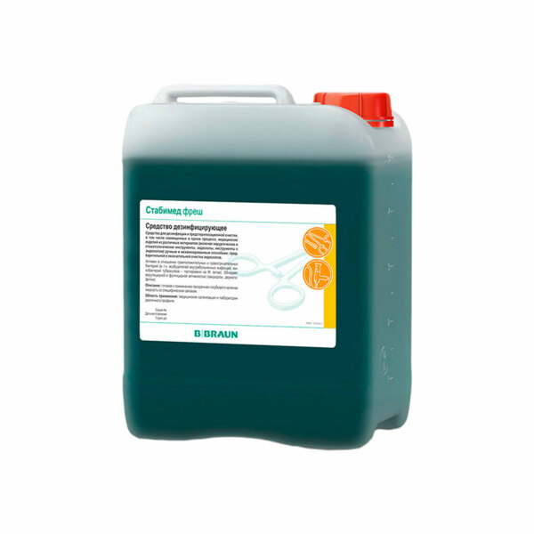Дезинфицирующий концентрат B.Braun Стабимед ФРЕШ, для медицинских изделий, канистра, 5 л - фото 0