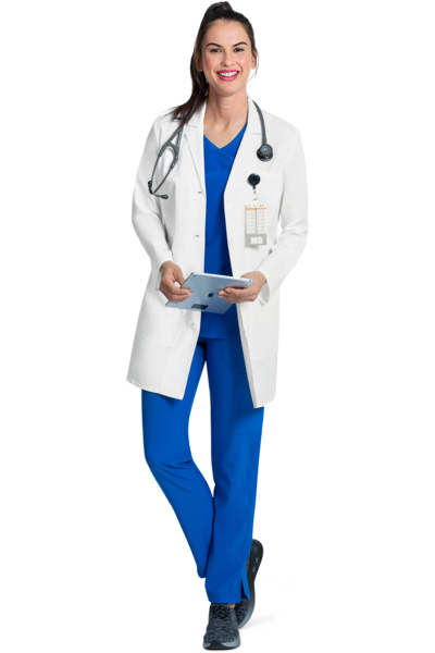 Халат медицинский женский Cherokee CK PROJECT LAB CK452, длинный рукав, белый, S - фото 4