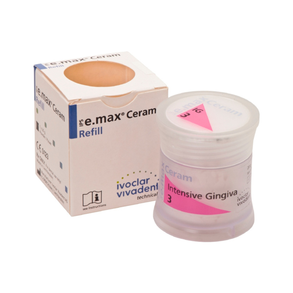 IPS e.max Ceram Intensive Gingiva - интенсивная десневая масса, цвет 3, 20 г - фото 0