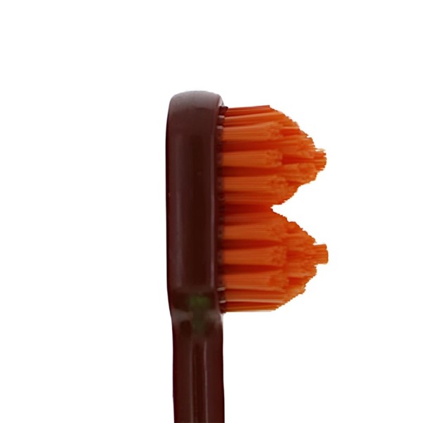 Зубная щетка Splash Brush Double 150, мягкая, коричневый, 1 шт - фото 1