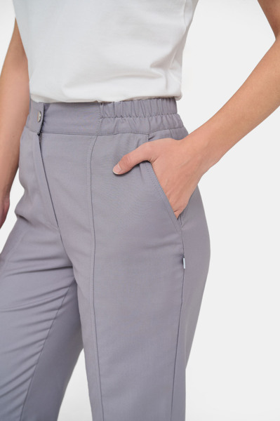 Брюки женские Тезис TZ325, серо-бежевый, 54 - фото 1