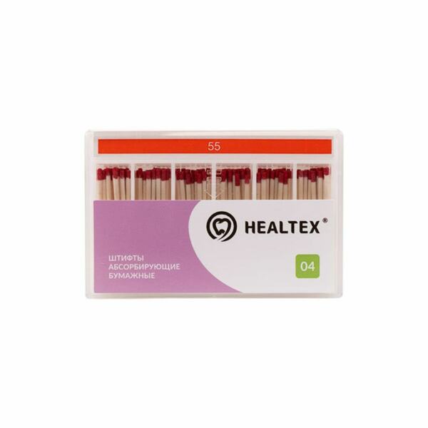 Штифты бумажные Healtex, абсорбирующие, без маркировки длины, №55/.04, 100 шт - фото 0