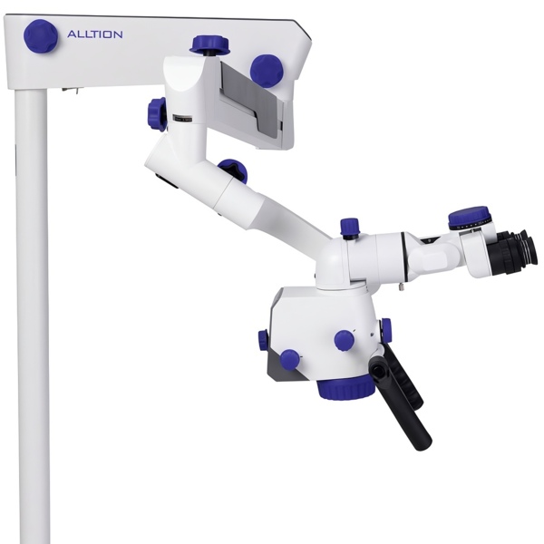 Микроскоп стоматологический Alltion AM-5000VF, операционный, 6-ступенчатое увеличение, с вариоскопом и флуоресцентным режимом, сменное крепление - фото 8
