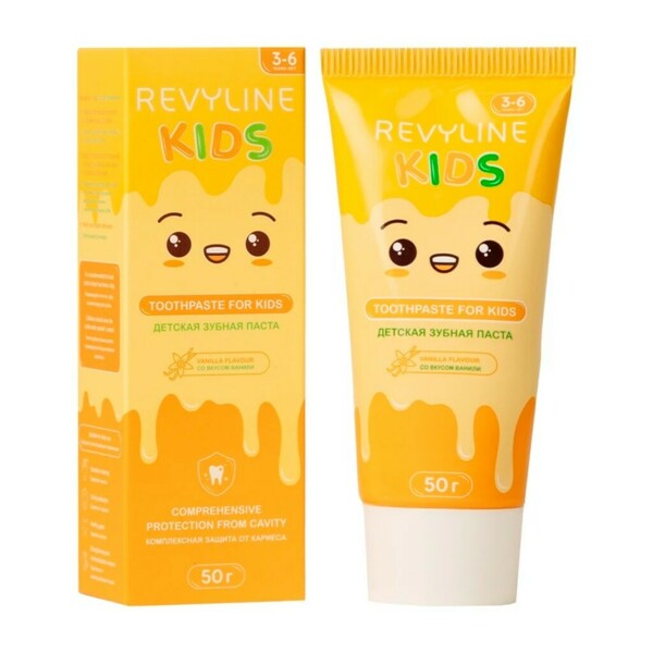 Детская зубная паста Revyline Kids "Ваниль", 50 г, 1 шт - фото 0