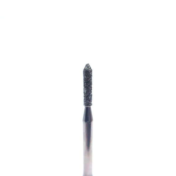 Бор алмазный 860, пуля (острая торпеда), D=1 мм, L=4 мм, FG, черный, 5 шт - фото 0