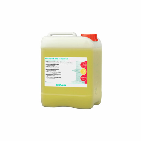 Дезинфектор B.Braun Гексакварт Плюс Лимон Фреш, для обработки поверхностей, канистра, 5 л - фото 0