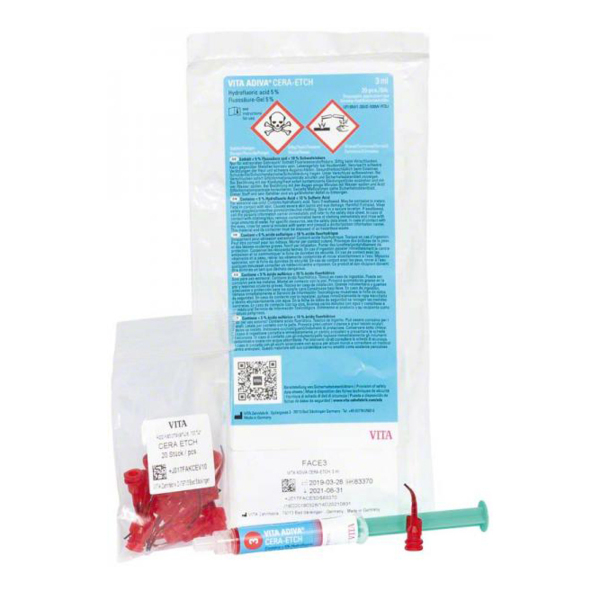 VITA ADIVA CERA-ETCH - гель для травления, шприц 3 мл + канюли 20 шт - фото 0