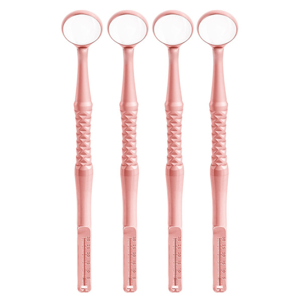 Зеркало стоматологическое Dialog M2 Endo-Guage, родиевое, №3, светло-коралловый, 4 шт - фото 0