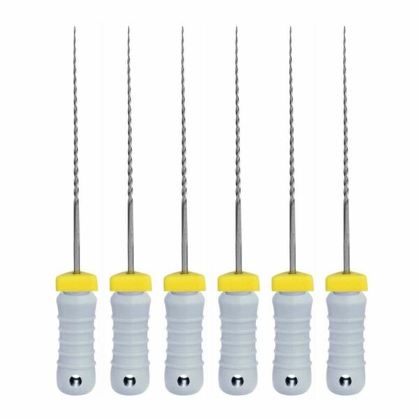 Дрильборы ручные Eurofile Reamers, для прохождения и расширения корневых каналов, 31 мм, №45, сталь, 6 шт - фото 0