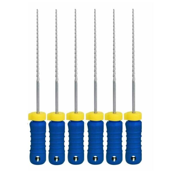  Файлы ручные Eurofile H-Files, для расширения и выравнивания корневого канала, 31 мм, №60/.02, сталь, 6 шт - фото 0