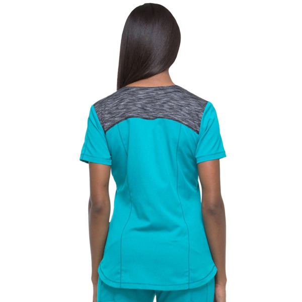 Топ медицинский женский Dickies DK740, бирюзовый, XL - фото 2