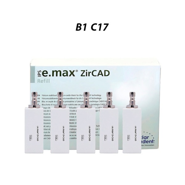 IPS e.max ZirCAD PlanMill LT - блоки из оксида циркония, цвет B1, C17, 5 шт - фото 0